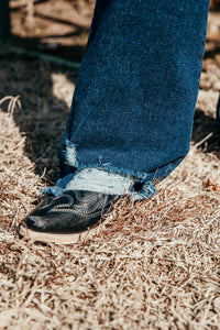 Daisy Dark Wash High Rise Trouser Jeans