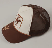 Cowboy Image Howdy Embroidery Mesh Back Cap