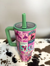 Retro Rodeo Poster Tumbler