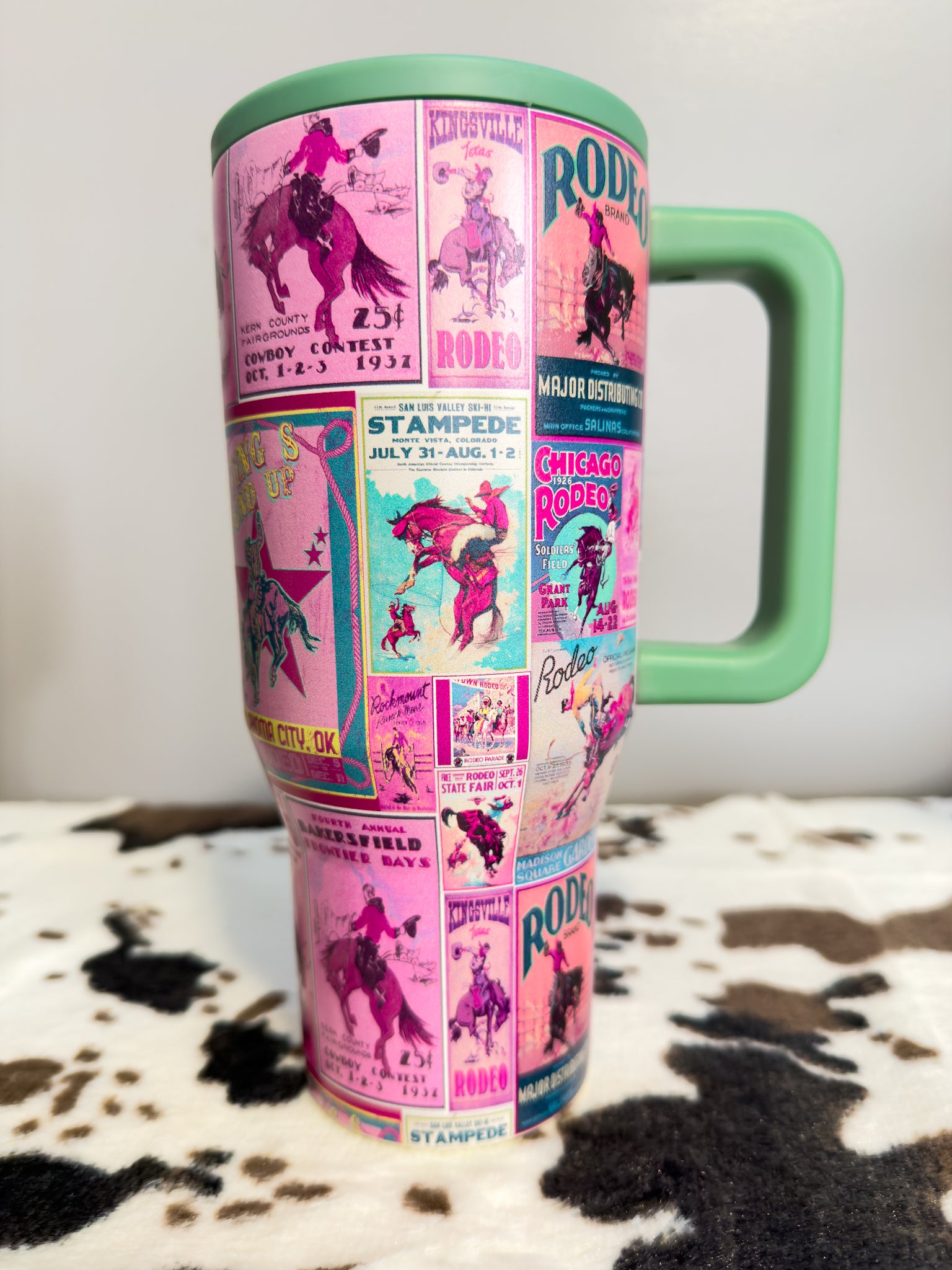 Retro Rodeo Poster Tumbler
