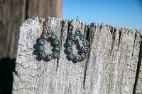 Western Turquoise Tear Drop Earrings