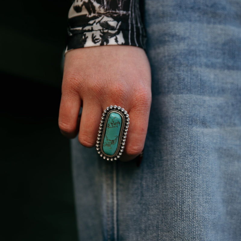 Demi Turquoise Adjustable Ring