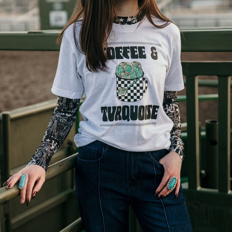 Coffee & Turquoise Vibes Graphic Tee