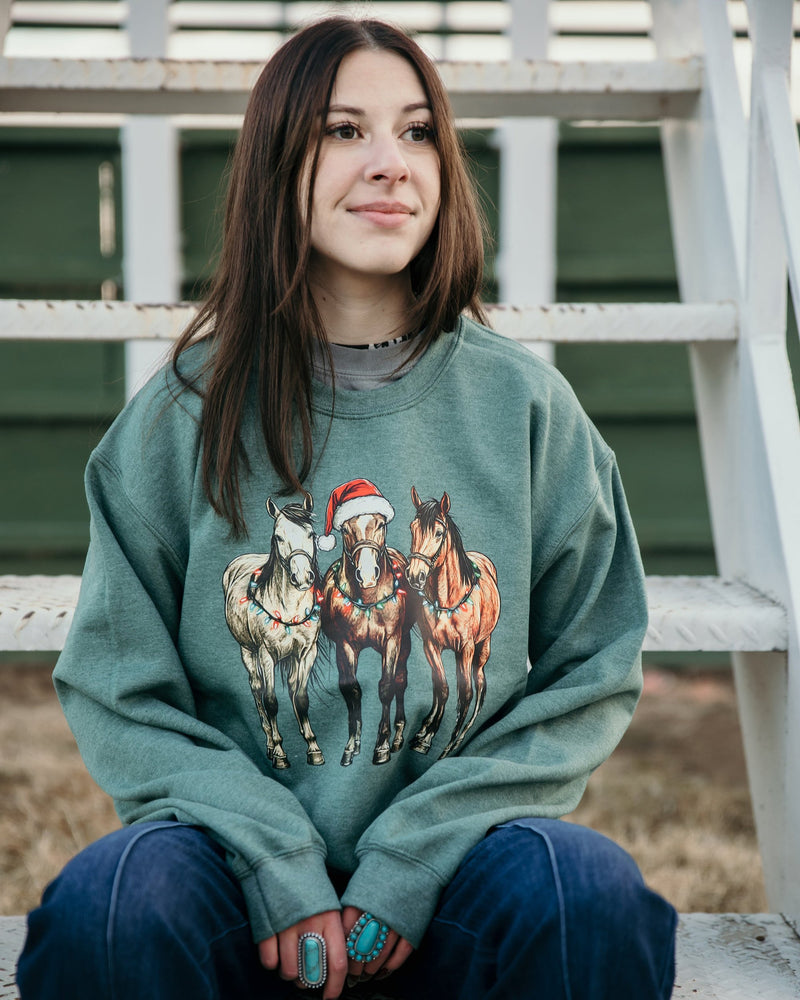 Holiday Horses Crewneck