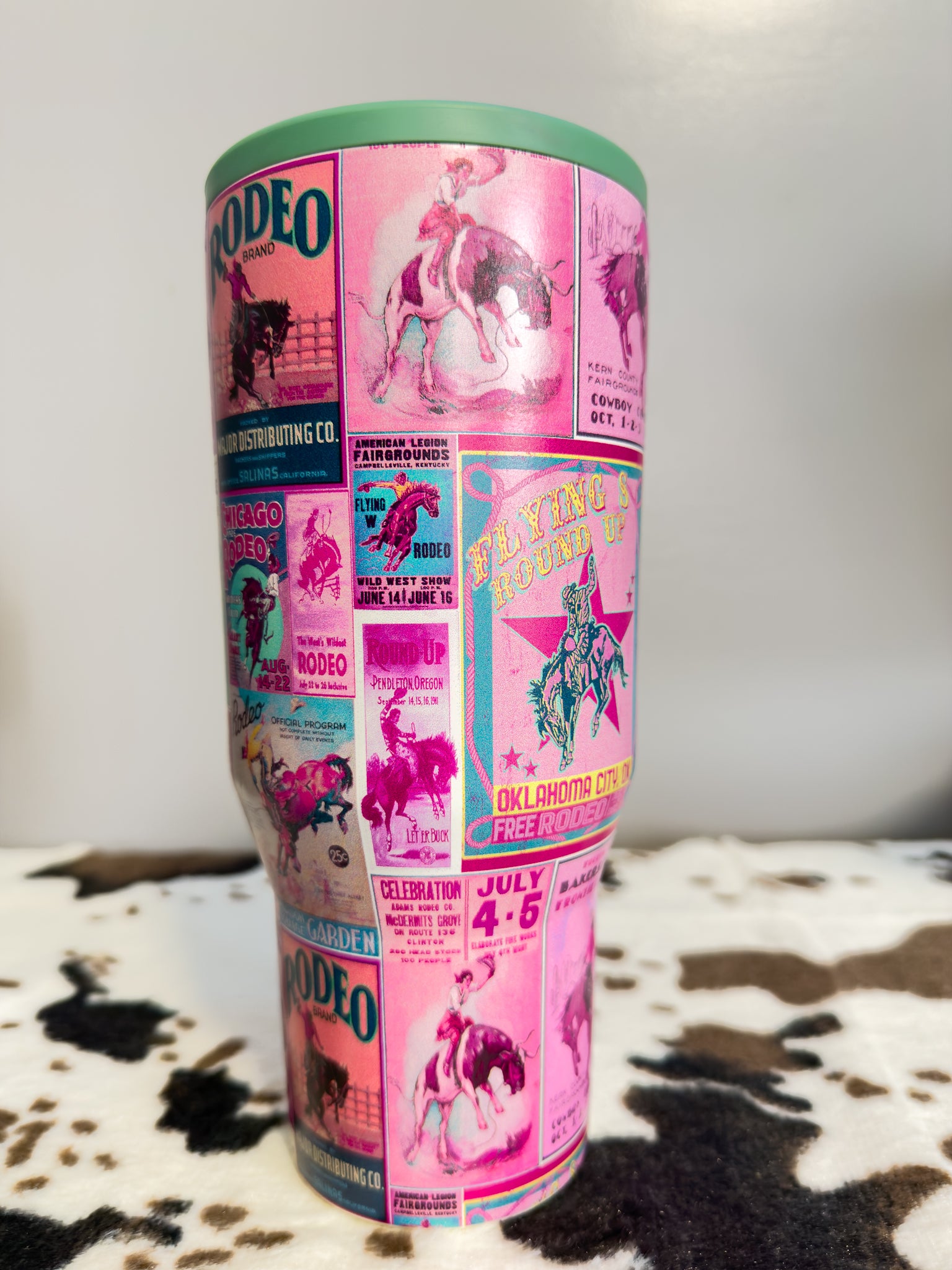 Retro Rodeo Poster Tumbler
