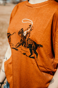 RIDIN N ROPIN TEE