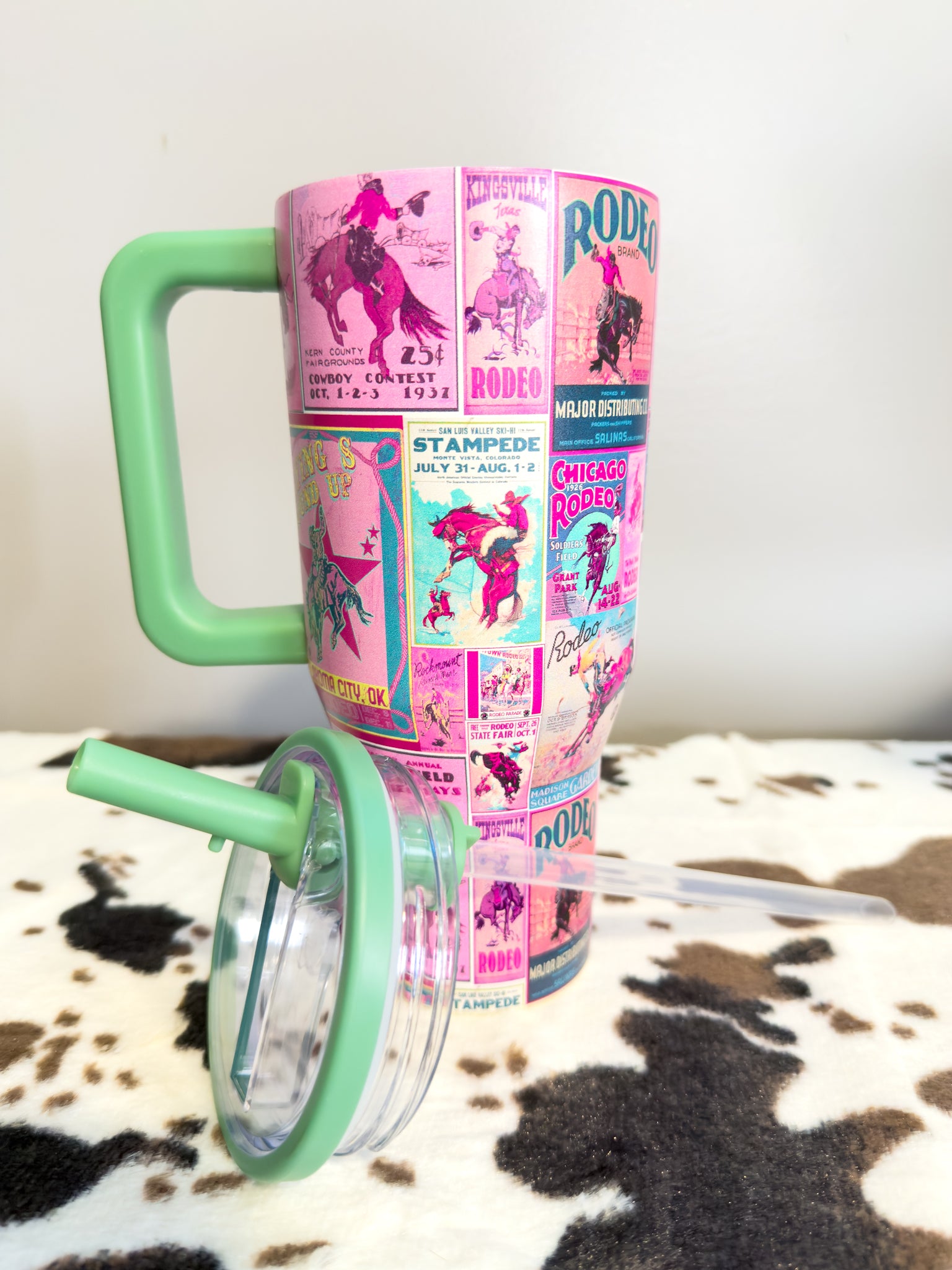Retro Rodeo Poster Tumbler