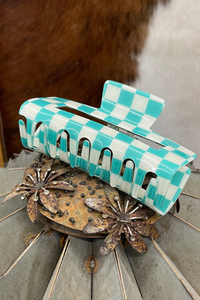 Checked Funky Frontier- Turquoise