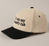 Put it on my Husbands Tab Trucker Hat