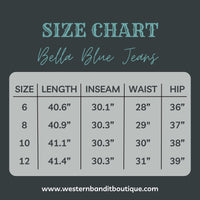 Bella Blue High Waist Flared Jeans