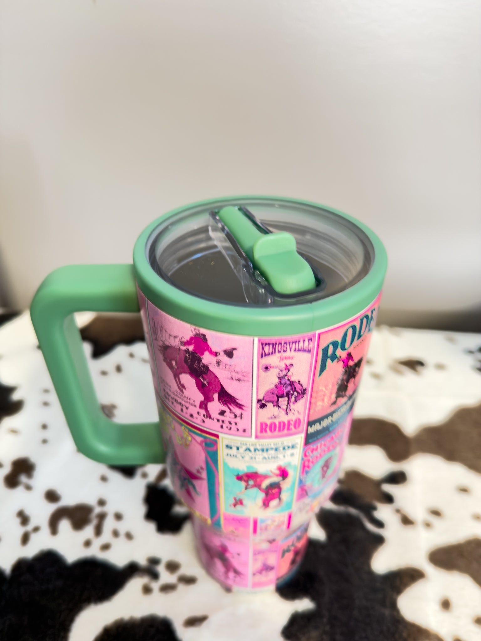 Retro Rodeo Poster Tumbler