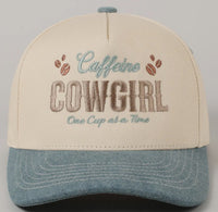 Caffeine Cowgirl Trucker Hat