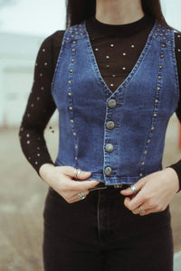 Saddle Star Denim Vest