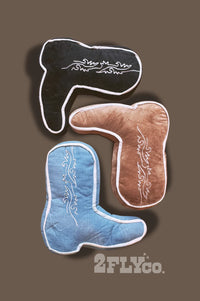 Boot Scootin Plush Pillows